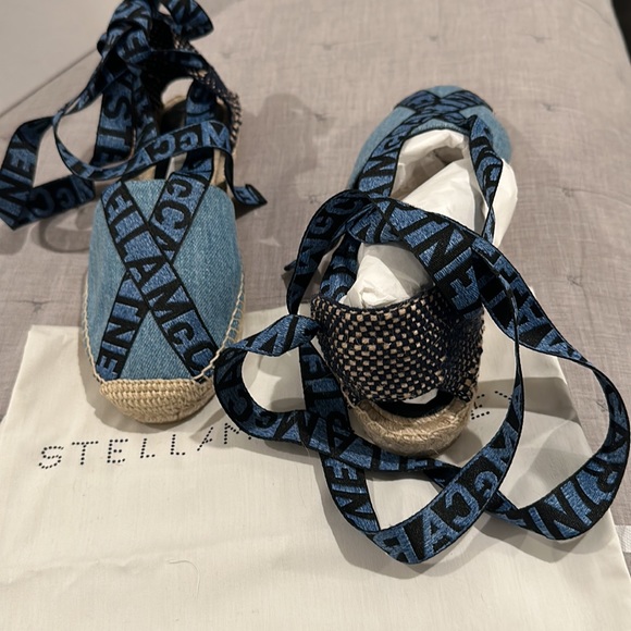 Gorgeous Stella mccartney tie up denim espadrilles. - Picture 2 of 5